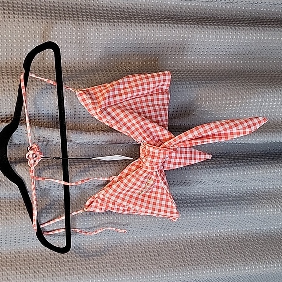 NWT Skatie Gingham Picnic Tie Bikini Top Size XL - Picture 6 of 7